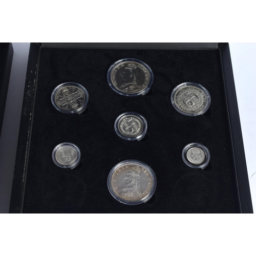 932 - TWO BOXED SILVER PROOF COIN SETS. (2)