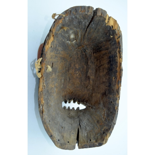 10 - AFRICAN TRIBAL MOSSI MASK, BURKINA FASO.  32cm x 18cm