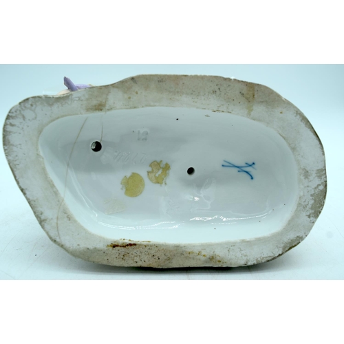 24 - A 19TH CENTURY GERMAN MEISSEN ERNST TEICHERT PORCELAIN FIGURE OF A DRUNKEN SILENUS modelled riding u... 