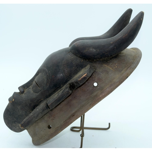 38 - AFRICAN TRIBAL SENUFO KPELIE, IVORY COAST.  38 cm x 16cm