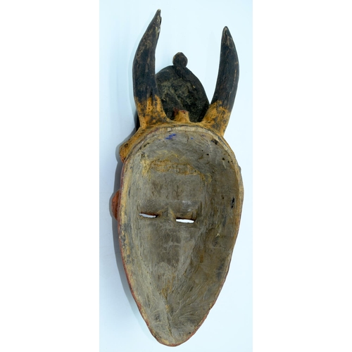 48 - AFRICAN TRIBAL IGBO MASK, NIGERIA40cm x 15cm