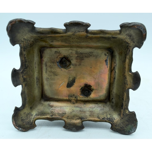 55 - A PAIR OF 19TH CENTURY JAPANESE MEIJI PERIOD BRONZE OKIMONO CANDLESTICKS in the manner of Miyao Eisu... 