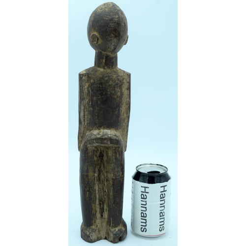 56 - AFRICAN TRIBAL LOBI FIGURE. BURKINA FASO.  39cm x 9cm
