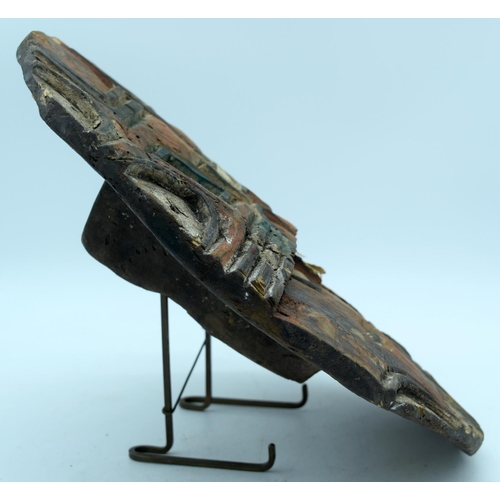 58 - AFRICAN TRIBAL TEKE TSAYE MASK, DR CONGO.  38 cm x 35cm