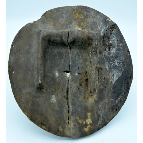 58 - AFRICAN TRIBAL TEKE TSAYE MASK, DR CONGO.  38 cm x 35cm