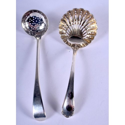 1096 - TWO SILVER CADDY SPOONS. Sheffield 1926 & London 1939. 42 grams. (2)