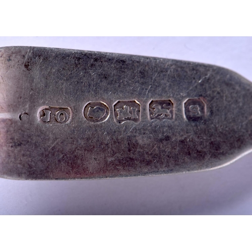 1133 - FIVE 18TH/19TH CENTURY SILVER SPOONS. Exeter. 80 grams. 13 cm long. (5)