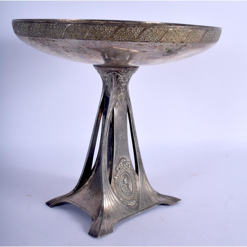 1144 - A STYLISH ART NOUVEAU SILVER PLATED WMF TABLE CENTREPIECE presented to Mrs Stanley Lockwood for the ... 