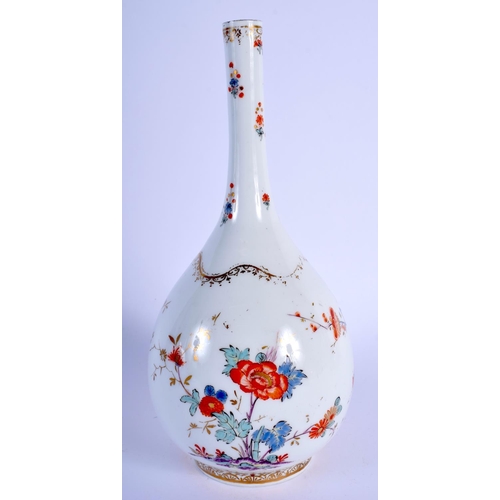 119 - A 19TH CENTURY GERMAN PORCELAIN BULBOUS KAKIEMON PORCELAIN VASE Meissen style, painted with angular ... 