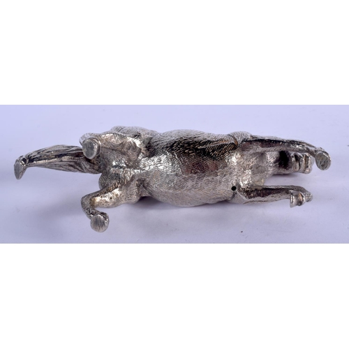 1256 - A 1960S ITALIAN SILVER HORSE. 637 grams overall. 18 cm x 10 cm.