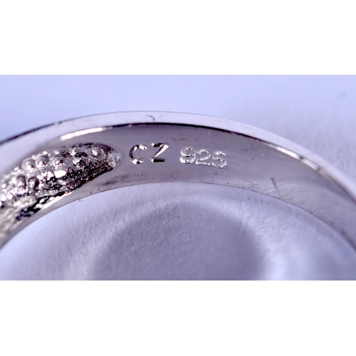 1298 - A SILVER RING. O/P. 5 grams.