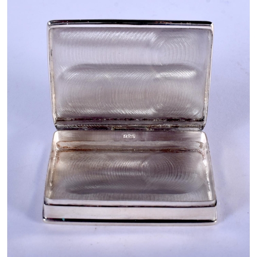 1301 - A SILVER MARITIME PILL BOX. 38 grams. 5 cm x 3.5 cm.