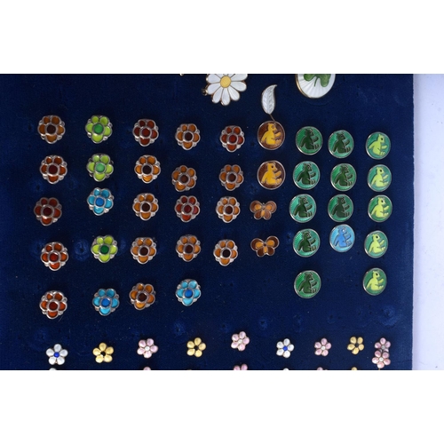 1308 - ASSORTED ENAMEL BUTTONS etc. (qty)