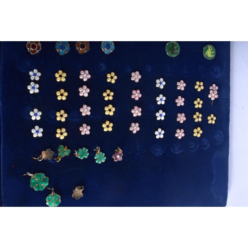 1308 - ASSORTED ENAMEL BUTTONS etc. (qty)