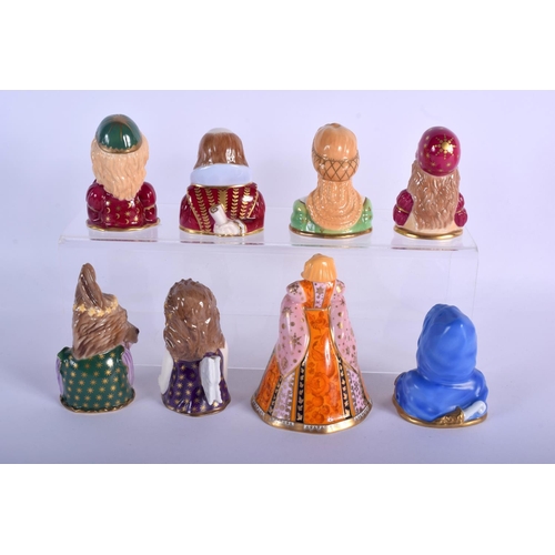 333 - Royal Worcester candlesnuffer of Shakespearian Characters: Romeo and Juliet, Titania, Othello, Shake... 