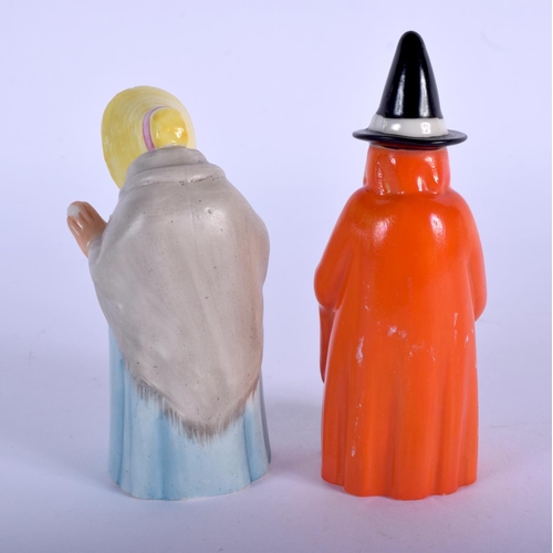 338 - Royal Worcester  Witch date mark 1926 and Granny Snow date mark 1921.  7.5cm high (2)