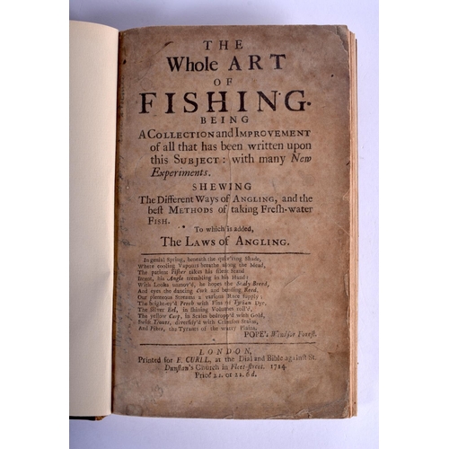 623 - The Whole Art of Fishing, London C1714, Laws of Angling, Book.