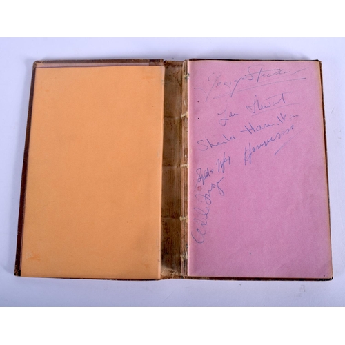 624 - AN AUTOGRAPH ALBUM also including watercolours, Book.