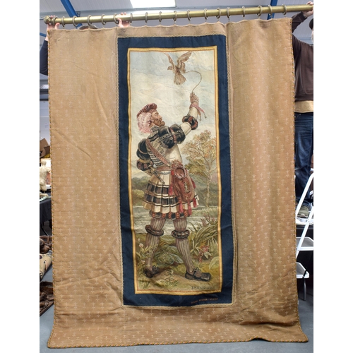 629 - A HISTORICALLY IMPORTANT ANTIQUE EMBROIDERED SAMPLER TAPESTRY by E M Ward C1878, Royal Windsor Tapes... 