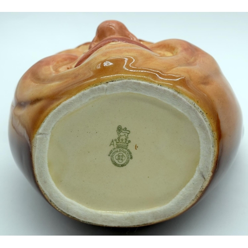 2527 - A  figure of a horse on a stand together with a Character jug of John Barleycorn . 26 x23cm. (2).