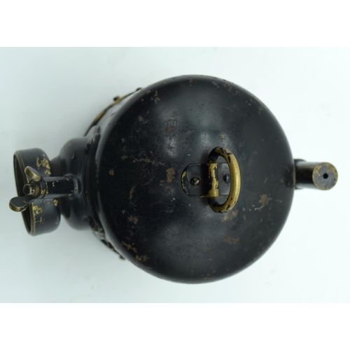 2537 - A vintage signalling lamp and a railway whistle 14cm (2)