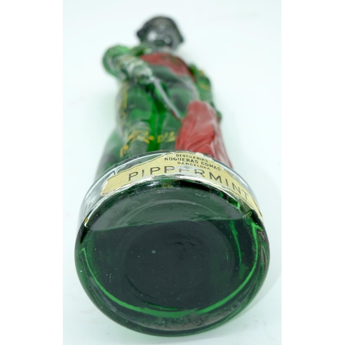 2538 - A vintage Italian  metal  ice bucket together with a Jamaican cigar container and two Spanish bottle... 