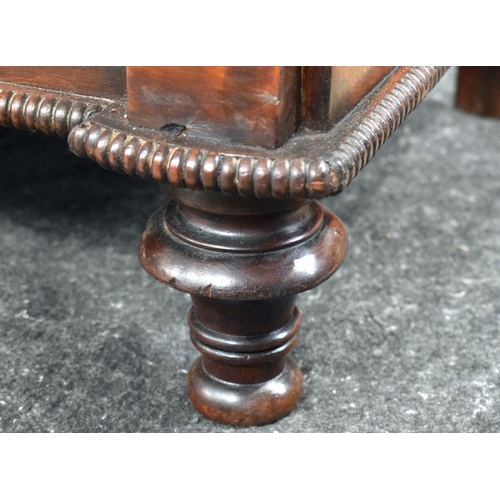 2566 - AN EARLY 19TH CENTURY SECRETAIRE MAHOGANY CHIFFONIER with lyre supports, brass mounts and reeded doo... 