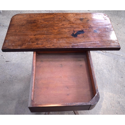 2576 - A FINE AND LARGE ANTIQUE CAMPAIGN TRAVELLING WRITING BOX with material slope and fitted interior. 61... 