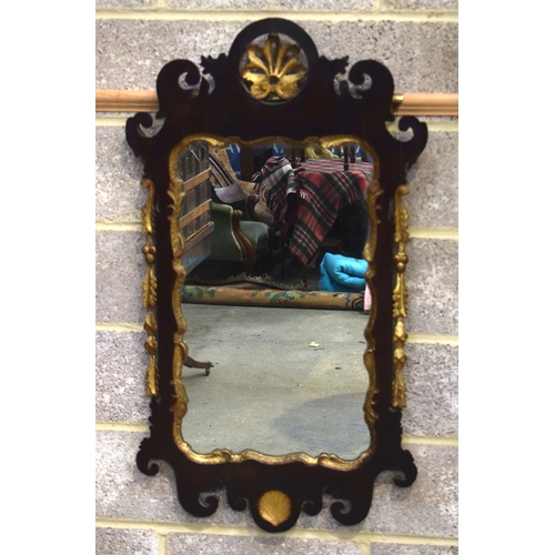 2582 - AN ANTIQUE MIRROR. 111 cm x 63 cm.