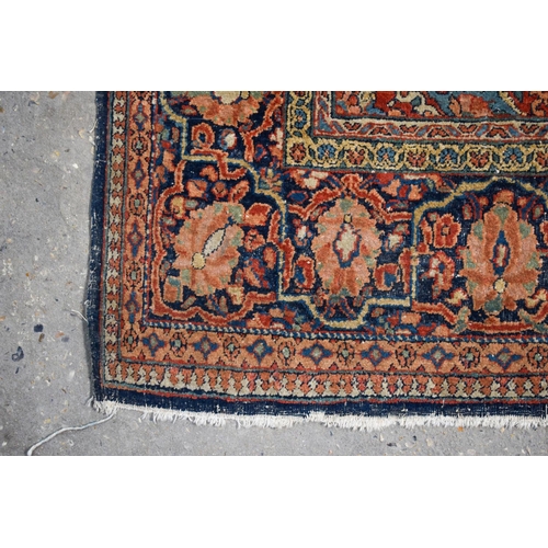 2604 - A LOVELY PAIR OF EARLY 20TH CENTURY MIDDLE EASTERN CARPETS decorated with foliage and vines. 218 cm ... 