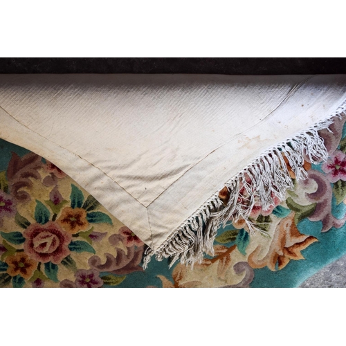 2611 - AN EARLY 20TH CENTURY MIDDLE EASTERN PERSIAN RUG together with a deco style rug. Largest 175 cm x 12... 