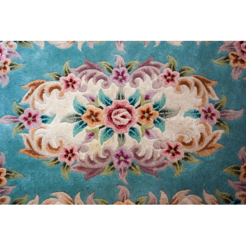 2611 - AN EARLY 20TH CENTURY MIDDLE EASTERN PERSIAN RUG together with a deco style rug. Largest 175 cm x 12... 