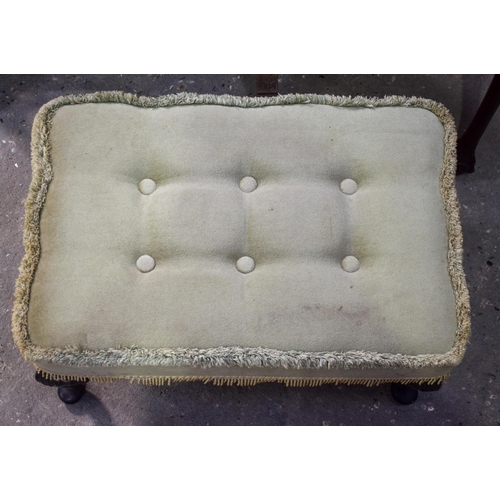 2614 - AN ARTS AND CRAFTS FOLDING TABLE together with a card table & stool. (3)