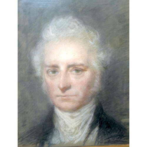 809 - British School (19th Century) Pastel, Portrait of a male. Image 42 cm x 28 cm.