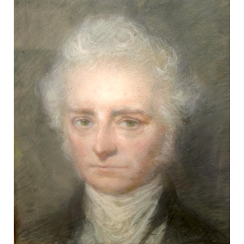 809 - British School (19th Century) Pastel, Portrait of a male. Image 42 cm x 28 cm.