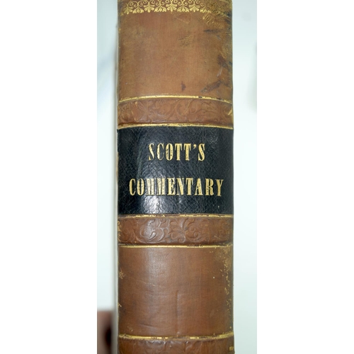 2509 - A Book of the New Testament by Rev Thomas Scott published by Mackenzie White & Co 1843 32 x 25cm.