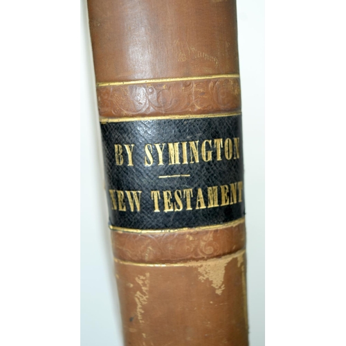 2509 - A Book of the New Testament by Rev Thomas Scott published by Mackenzie White & Co 1843 32 x 25cm.