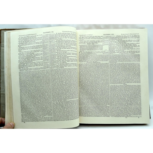 2509 - A Book of the New Testament by Rev Thomas Scott published by Mackenzie White & Co 1843 32 x 25cm.