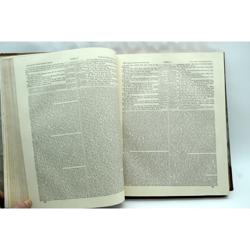 2509 - A Book of the New Testament by Rev Thomas Scott published by Mackenzie White & Co 1843 32 x 25cm.