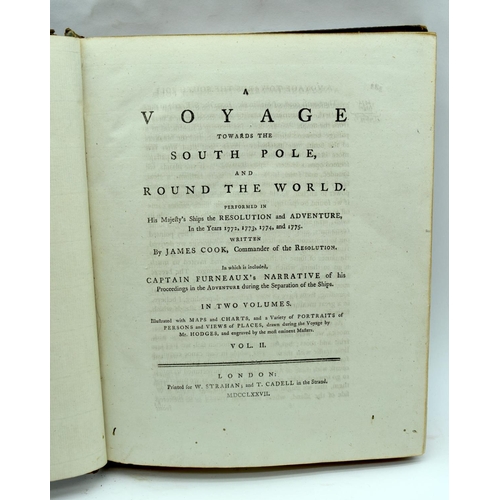 2512 - The Book of a Voyage towards the South Pole and Round the World by Captain James Cook. Volume II pri... 