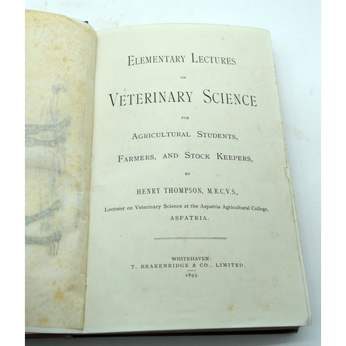 2515 - The Modern System of Farriery book by George Skeavington MRVC C1850 together with a copy of Elementa... 