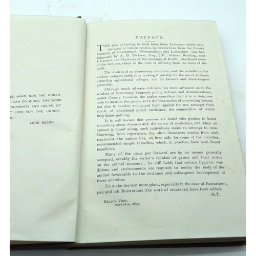 2515 - The Modern System of Farriery book by George Skeavington MRVC C1850 together with a copy of Elementa... 