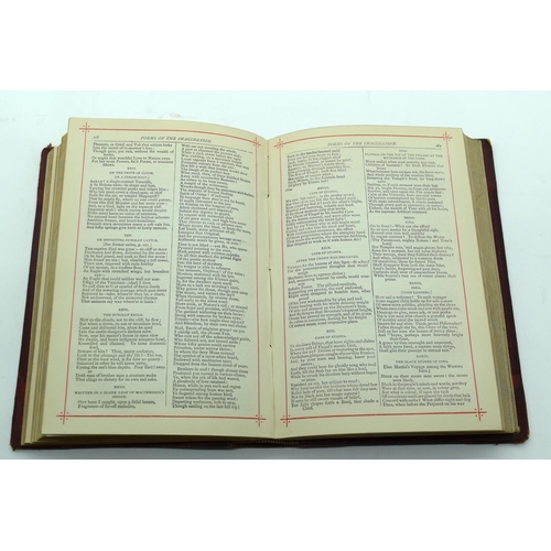 2516 - A book on the works of Alfred Tennyson published 1879 together with Wordworths Poetical works 19 x 1... 