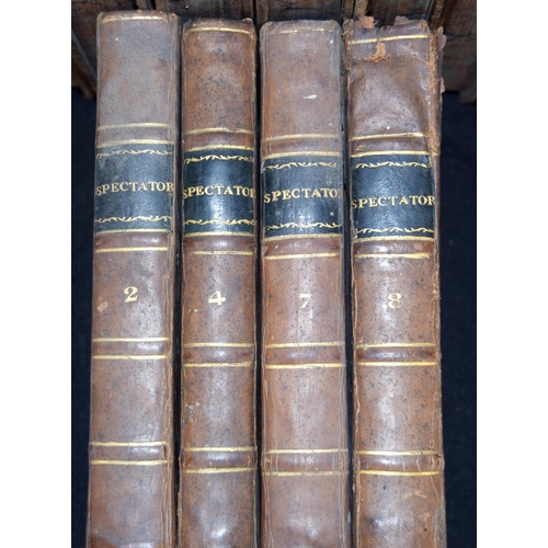 2519 - Collection of Books seven volumes of The works of Samuel Johnson printed 1816 together with Four vol... 