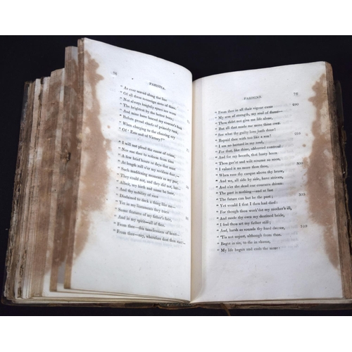 2520 - Collection of Books including The Poetical works of Milton printed 1808,works of Alexander Pope 1751... 