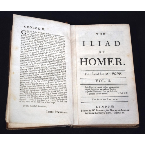 2520 - Collection of Books including The Poetical works of Milton printed 1808,works of Alexander Pope 1751... 