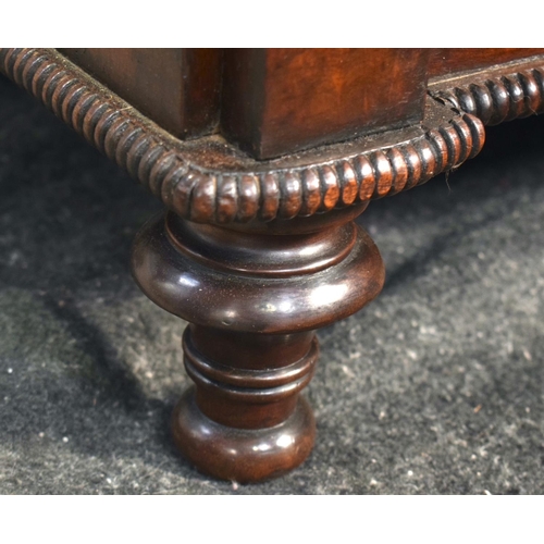 2566 - AN EARLY 19TH CENTURY SECRETAIRE MAHOGANY CHIFFONIER with lyre supports, brass mounts and reeded doo... 