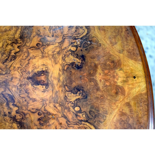 2568 - A FINE VICTORIAN WALNUT FOLDING GATELEG STYLE OCCASIONAL TABLE with acanthus capped feet. 117 cm x 9... 