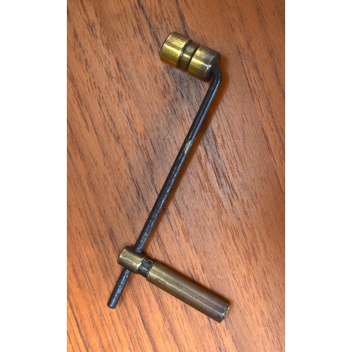 2575 - A 19TH CENTURY CONTINENTAL FRUITWOOD LONG CASE CLOCK by La Rosage, with gilded dial. 236 cm x 40 cm.