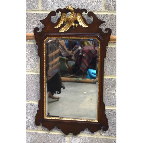 2583 - AN ANTIQUE MIRROR. 94 cm x 55.5 cm.
